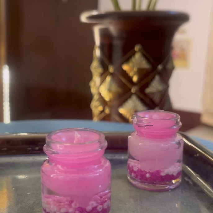 Rose Quartz — Gel Candle Set (2)